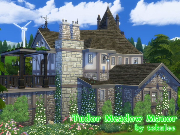 Sims 4 Tudor Meadow Manor by leetoku at TSR