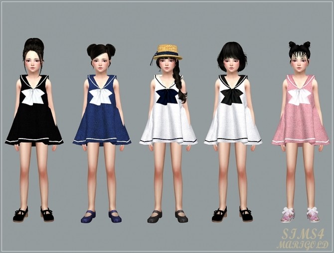 Sims 4 Child Sailor Dress at Marigold