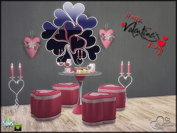 Sims 4 Valentine Love set by BuffSumm at TSR