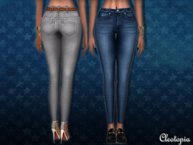 Vintage High Waist Jeans at Cleotopia » Sims 4 Updates