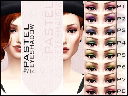 V | 14 Pastel Eyeshadow by Vidia at TSR
