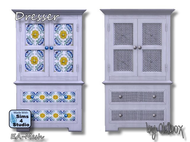 Sims 4 Dresser by Oldbox at All 4 Sims