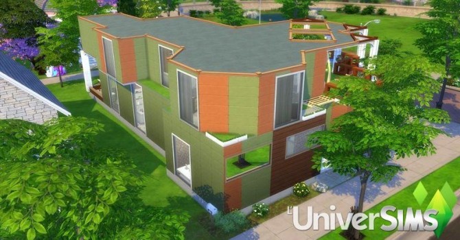 Sims 4 Crescendo Colors house by Coco Simy at L’UniverSims