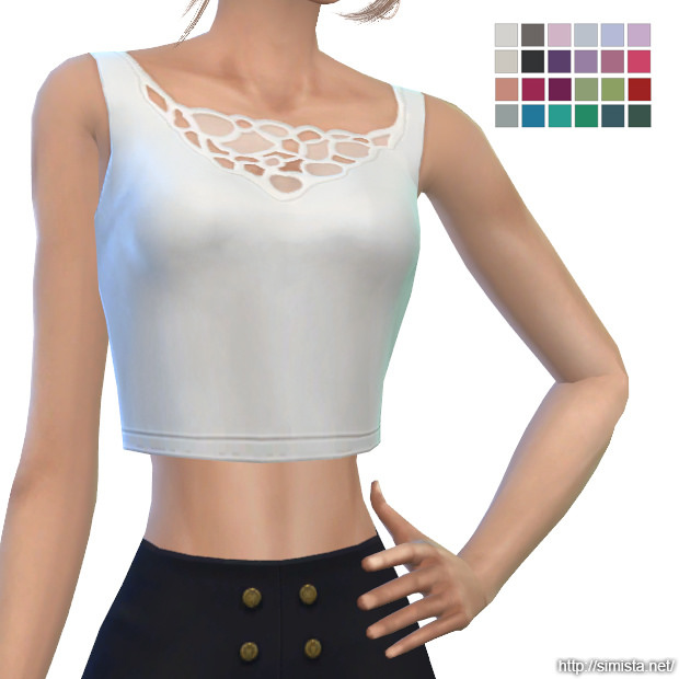 Sims 4 Cropped Tanks at Simista