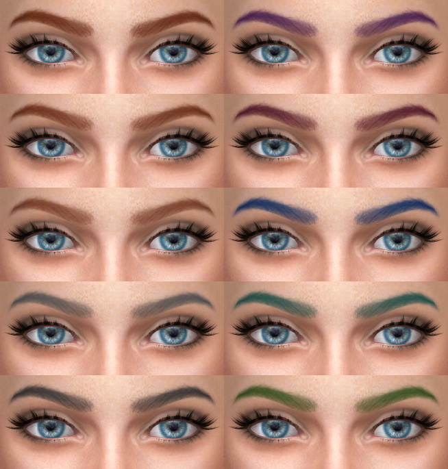 Sims 4 Eyebrows 09 at Alf si