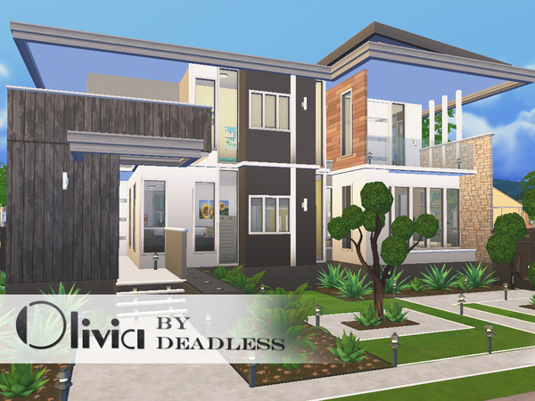 Sims 4 Olivia house by Deadless at TSR