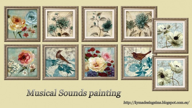 Sims 4 Musical Sounds Paintings at Kyma Desingsims S4
