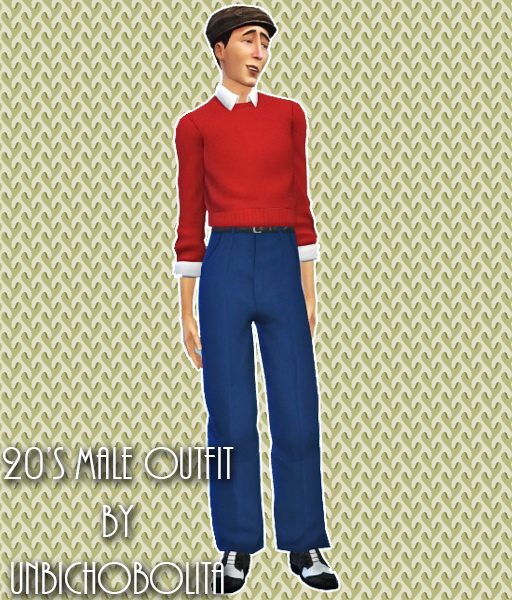 Sims 4 20s male outfit at Unbichobolita