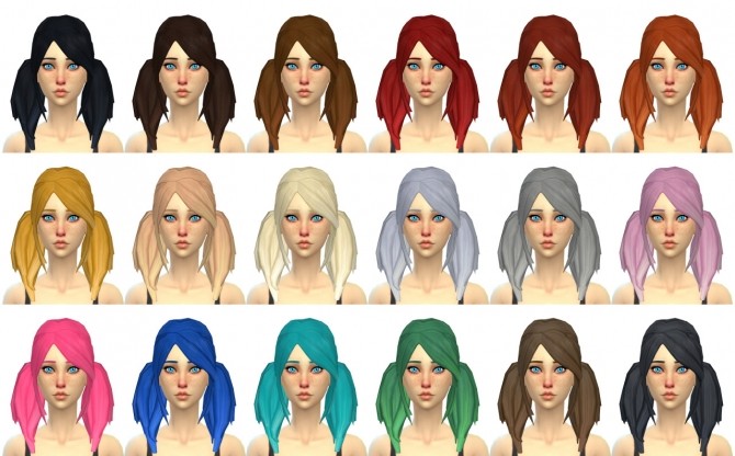 Sims 4 Doll Hair at Simduction