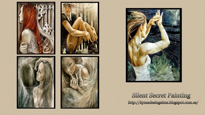 Sims 4 Silent Secret Paintings at Kyma Desingsims S4