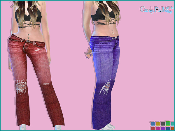 Sims 4 CandyDoll Sassy Jeans by DivaDelic06 at TSR