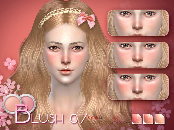 Sims 4 Girl Blush 07 by S Club LL at TSR