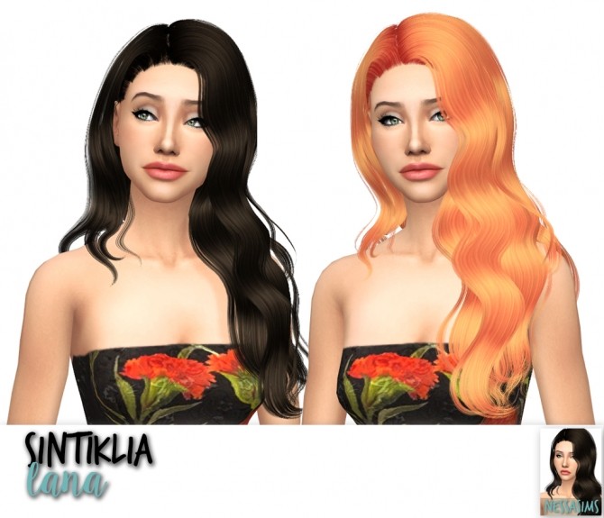 Sims 4 Sintiklias Lana, Lime and Rihanna hair recolors at Nessa Sims