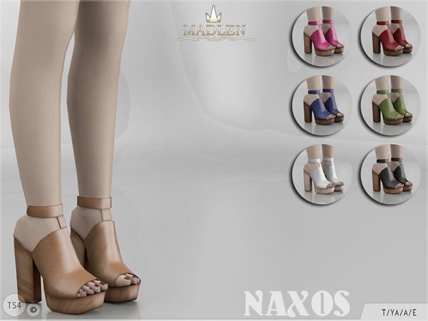Sims 4 Madlen Naxos Shoes by MJ95 at TSR