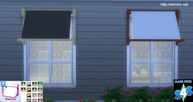 Sims 4 Modern Window Awning at Simista