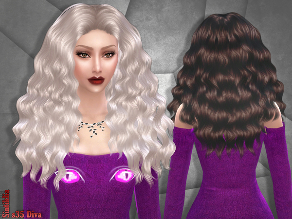 Sims 4 Hair s35 Diva by SintikliaSims at TSR