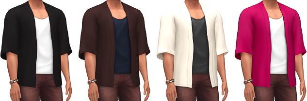 Sims 4 Kimono Shirts at Marvin Sims