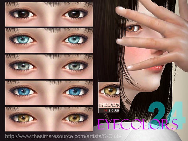 Sims 4 Eyecolor 24 by S Club WM at TSR