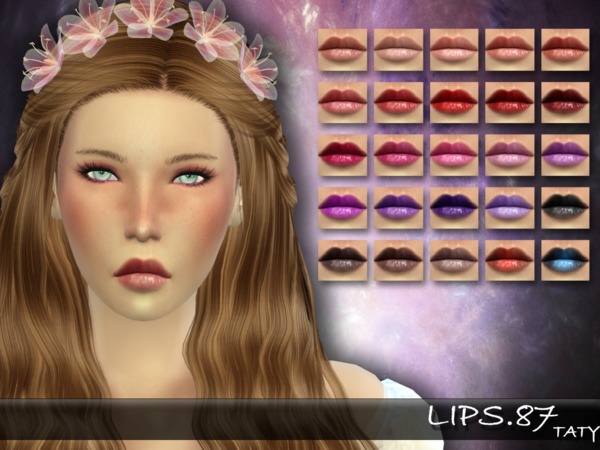 Sims 4 Taty Lips 87 by tatygagg at TSR
