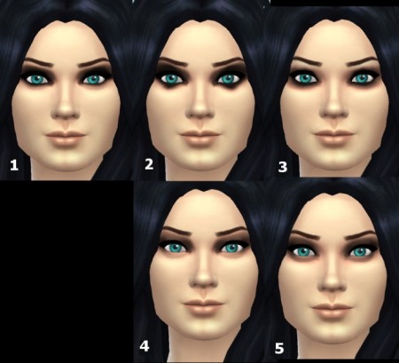 Dark eyeshadow 1.0 by Hinayuna at SimsWorkshop