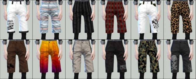 Sims 4 TS4 Half pants & Leggings at HANECO’S BOX
