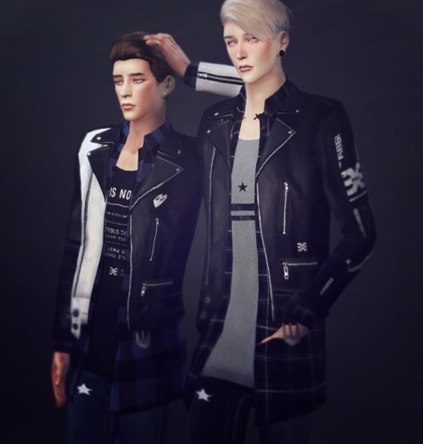 Rider Jacket 9set male at KK Sims » Sims 4 Updates