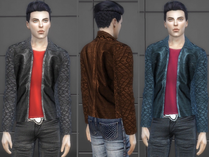 Rocker Jacket at Tatyana Name » Sims 4 Updates