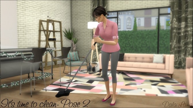 Sims 4 Its time to clean poses by DalaiLama at The Sims Lover