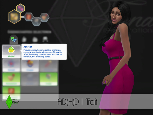 Sims 4 AD(H)D Trait v1.1 by Fiend at TSR