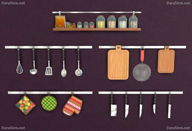 Sims 4 Kitchen Decor Set at Dara Sims