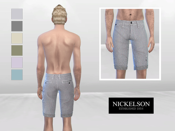 Sims 4 Fine Stripes Stylist Short by McLayneSims at TSR