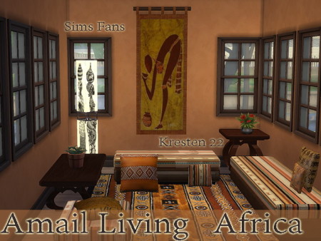 Amali Living African Collections by Kresten 22 at Sims Fans