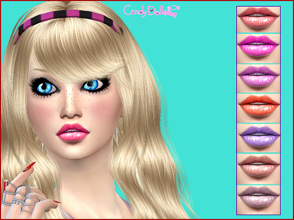 Sims 4 CandyDoll Queen LipGloss by DivaDelic06 at TSR
