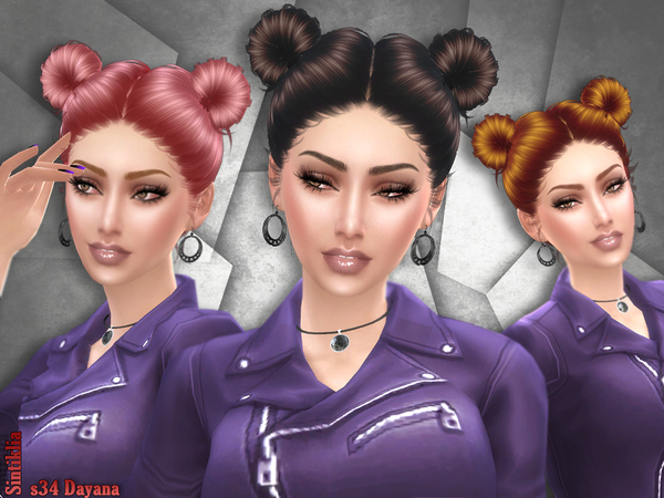 Sims 4 Hair s34 Dayana by Sintiklia at TSR