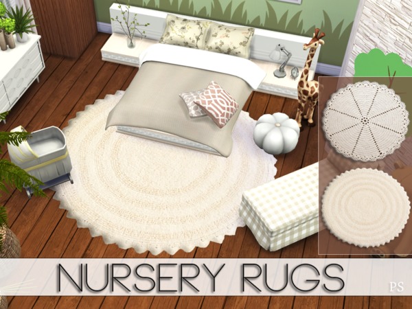Sims 4 Nursery Rugs by Pralinesims at TSR