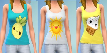 Summer inspired Tank Tops by cissa1234 at Mod The Sims