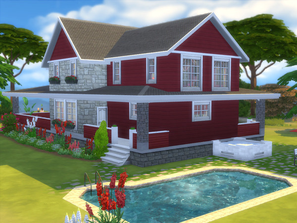 Sims 4 The Hickory house by sharon337 at TSR