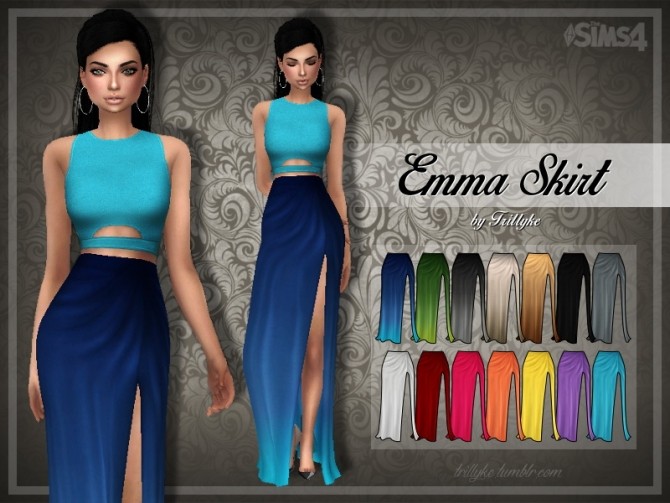 Sims 4 Emma Skirt at Trillyke