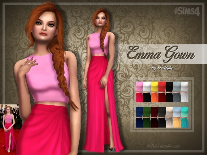 Sims 4 Emma Gown at Trillyke
