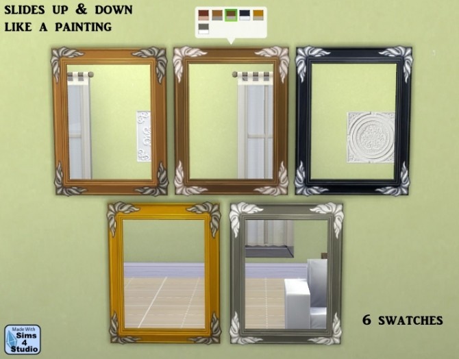 Sims 4 EAs painting made mirror by OM at Sims 4 Studio