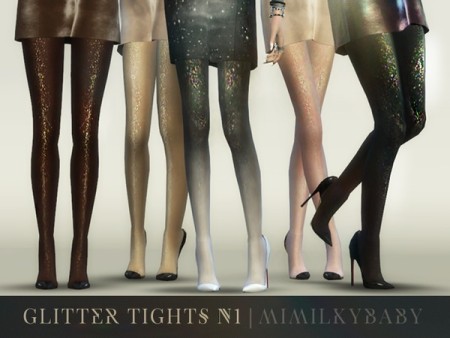Glitter Tights N1 by mimilky at TSR