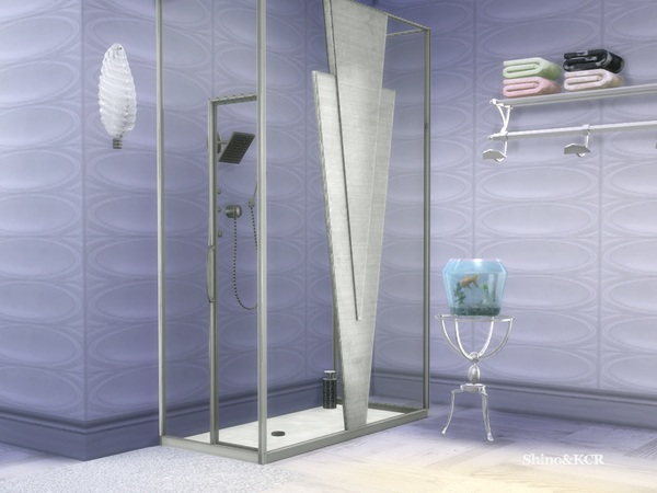 Sims 4 Art Deco Bathroom by ShinoKCR at TSR