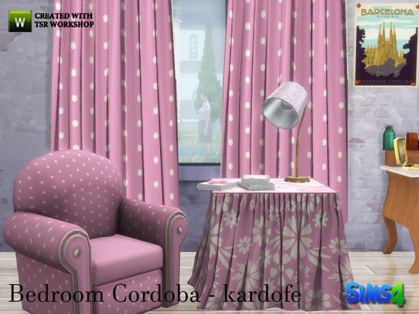Sims 4 Bedroom Cordoba by kardofe at TSR