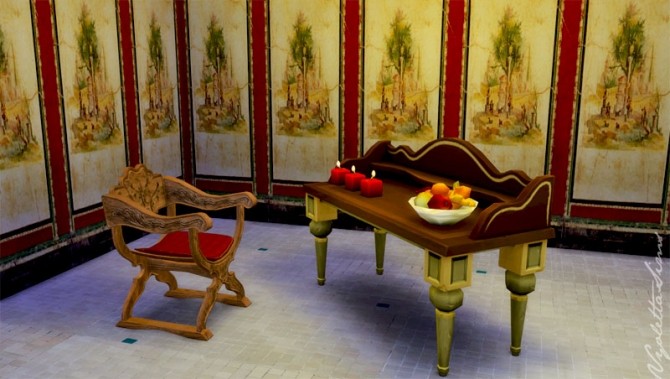 Sims 4 Pompeii walls at Mandarina’s Sim World