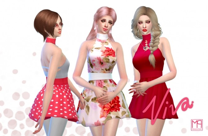 Sims 4 Viva dress at manuea Pinny