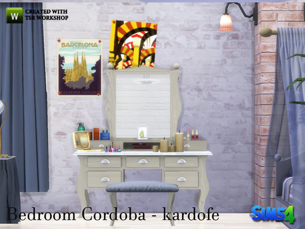 Sims 4 Bedroom Cordoba by kardofe at TSR