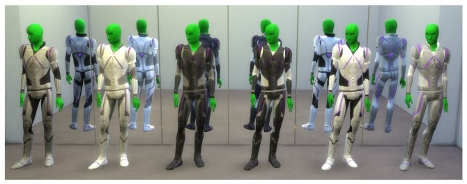 Sims 4 Male Alien Suit in 6 Designs by Menaceman44 at Mod The Sims