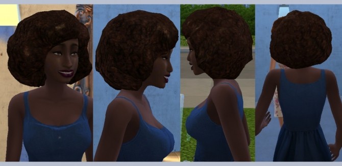 Sims 4 Natural Curly Afro Hair by cattishcats at Mod The Sims