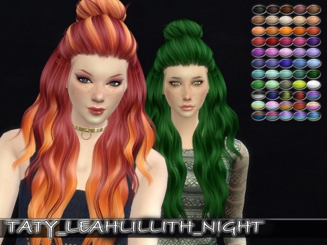 Sims 4 Leahlillith Night 1.0 hair retexture by Taty86 at SimsWorkshop