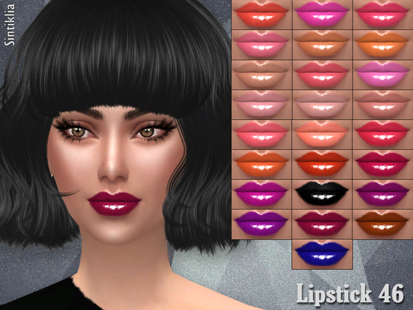 Sims 4 Lipstick 46 by Sintiklia at TSR